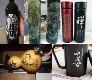 金华义乌酒瓶葫芦工艺品激光雕刻机